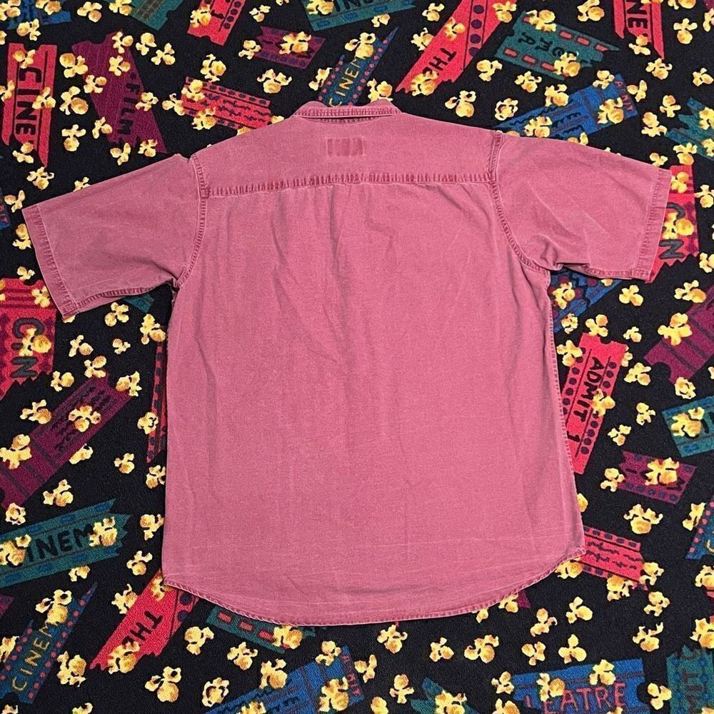 Mens REDHEAD Red Casual Button Down Collared Shirt / Size Large - Picture 2 of 4